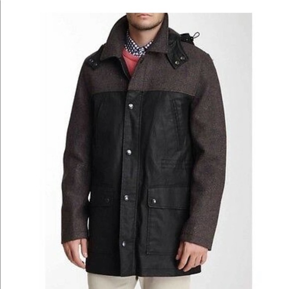 Vince Camuto Wool Blend Technical Anorak Large - Picture 16 of 16